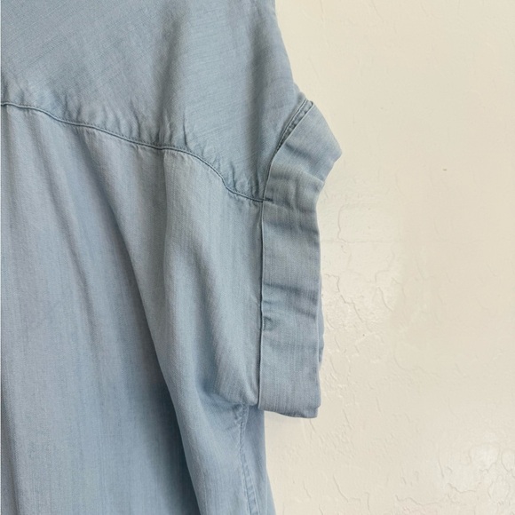 Rails Savannah Button Down Dress in Light Vintage Wash Extra Small Lyocell - Picture 9 of 10